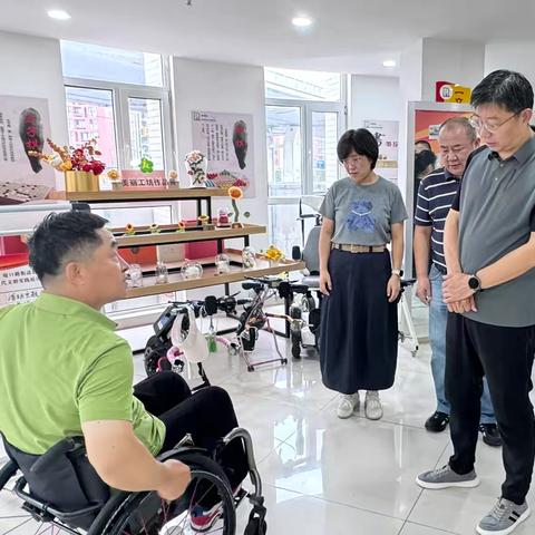 天桥区残联到堤口路街道调研残疾人工作