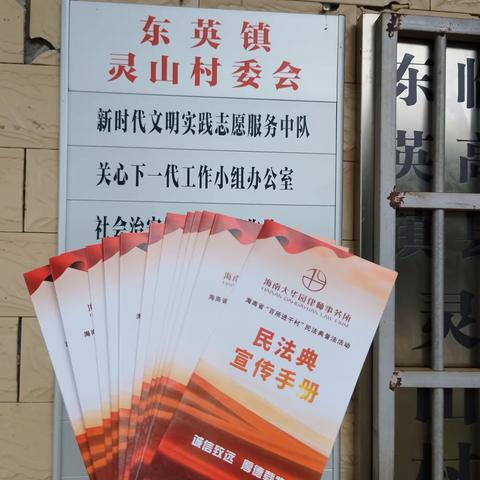 海南大华园律师事务所林方磊律师在临高县东英镇灵山村委会开展村居法律顾问工作