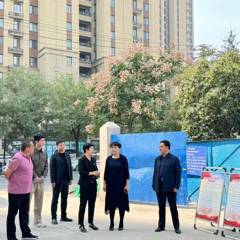 周至县副县长侯淑艳督导检查社区嵌入式服务设施建设项目工作