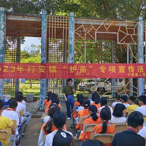 白沙县司法局打安司法所联合村居法律顾问开展“护苗行动”预防未成年违法犯罪专项讲座