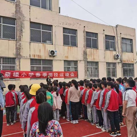 张湾镇蔡楼 小学春季运动会