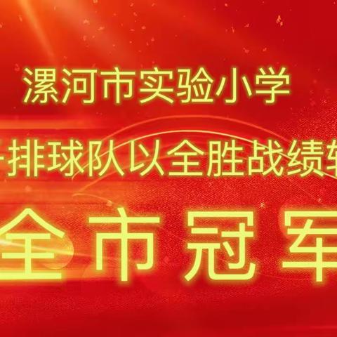 团结协作敢于亮剑 顽强拼搏铸就辉煌——漯河市实验小学教师女子排球队斩获冠军