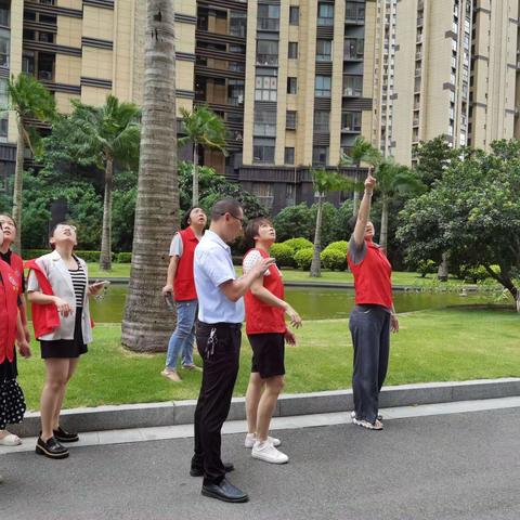 香开社区积极开展防台巡查工作