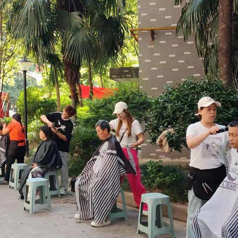 大暑送清凉，爱心义剪暖人心 —— 西安市未央区未央宫街道颐馨花园社区退役军人服务站开展夏日义剪志愿服务活动