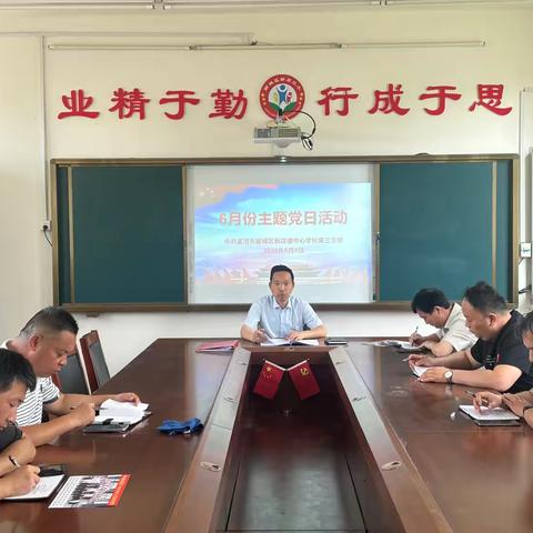 漯河市郾城区新店镇中心校第三党支部开展6月份主题党日活动