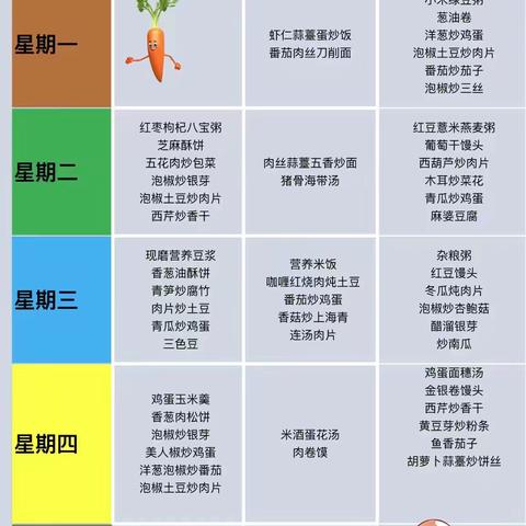 【9.23—9.27】宜阳县第三实验小学周食谱