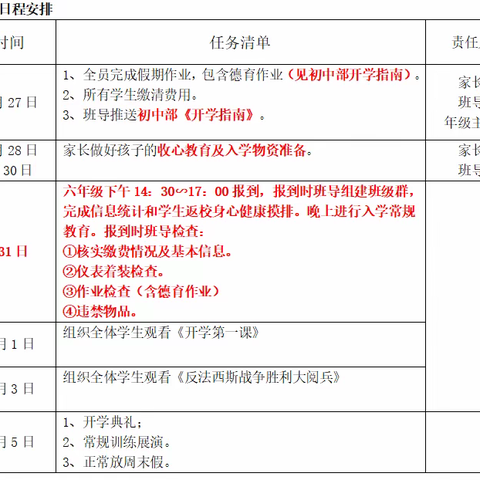 2025年秋季六年级开学指南·家长篇
