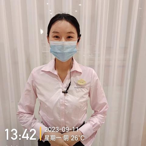 青岛万科MC营业员刘敏服务动作标准反馈2023.09.11