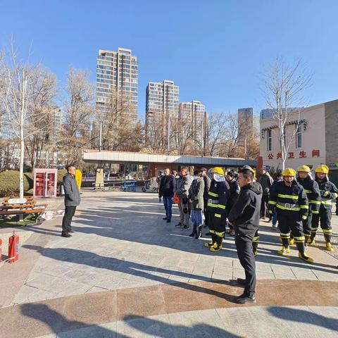 森林公园组织开展冬季消防安全应急演练活动