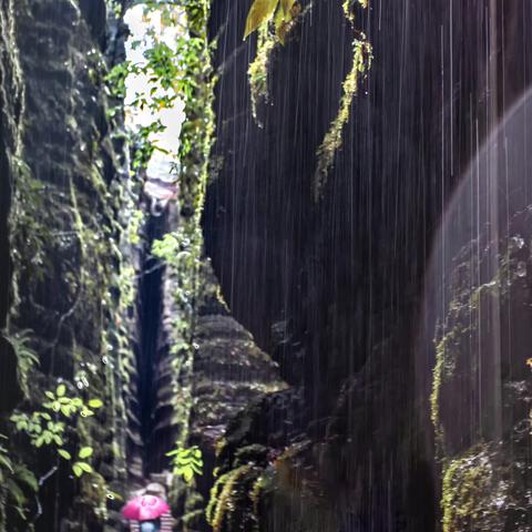 湖北恩施地心谷、梭布垭石林