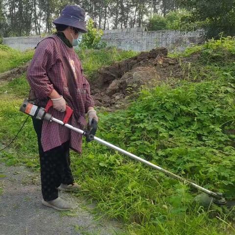 五里源乡河湾村义务清洁日