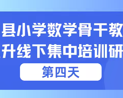 智慧碰撞，共绘教育新篇章——2024年桂阳县小学数学骨干教师能力提升线下集中培训研修班【第四天】