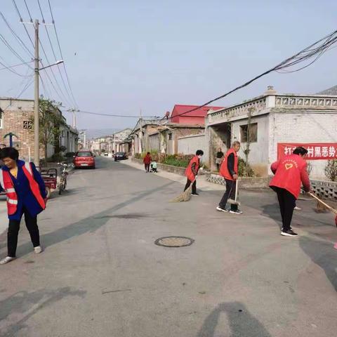 坡前村人居环境整理，建设美丽乡村