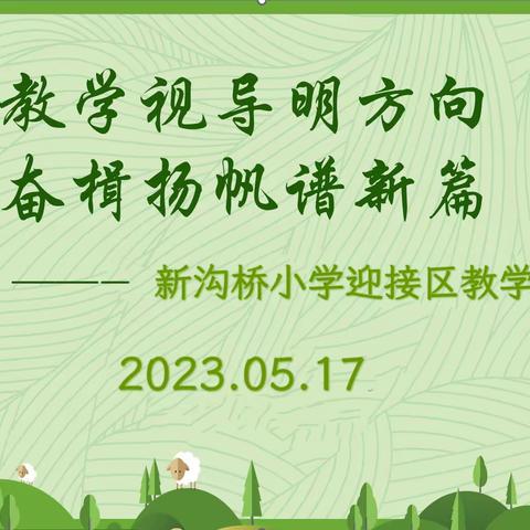 教学视导明方向，奋楫扬帆谱新篇——新沟桥小学2022-2023学年度教学视导