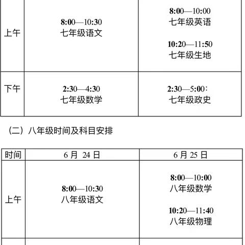 南丰县实验学校2024-2025学年度下学期期末学业质量检测告家长书