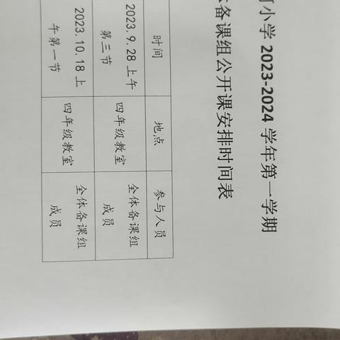 平和县寨河小学2023－2024（上）学年集体备课组教研活动