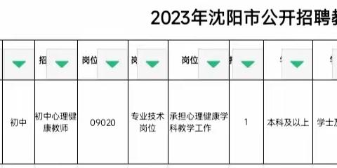 沈阳市苏家屯区红菱九年一贯制学校面向社会公开招聘事业编教师公告