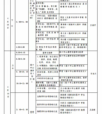 凝心聚智，备考中考、会考——琼海市大路中学参加海南省莫文基中学卓越校长工作室中考、会考备考研修活动纪实