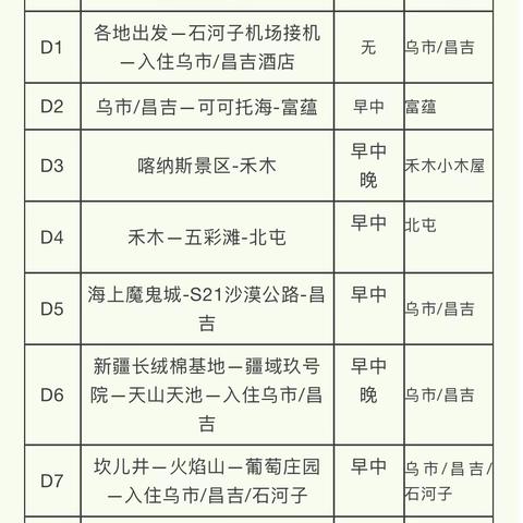 7月5日新疆双飞8日游