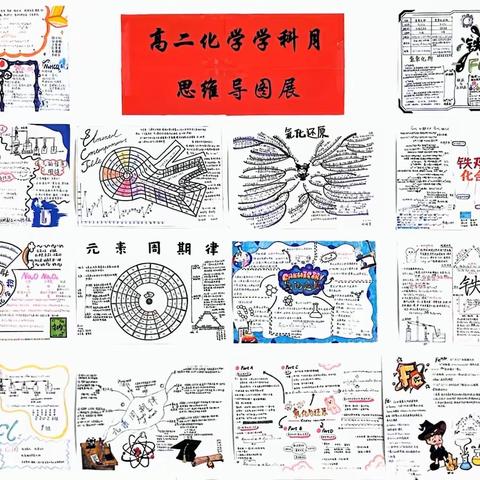 榆次一中高二化学 思维导图与知识总结展览