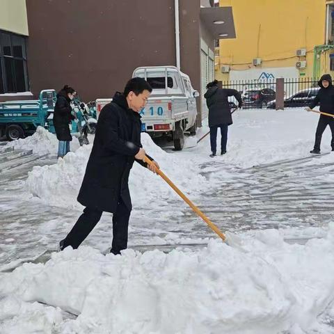 闻雪而动 迎雪而上——园林中心白鹤公园服务中心