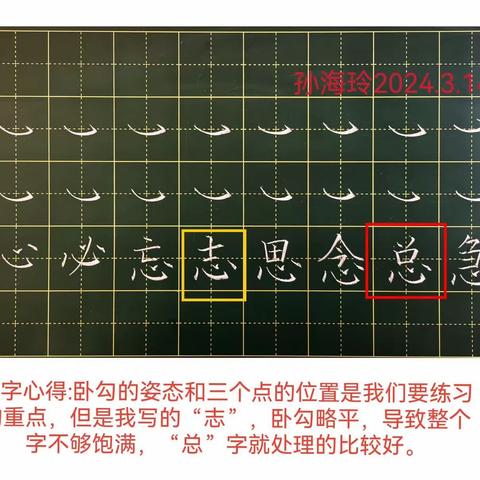 骨干先锋队月总结—孙海玲2024.3