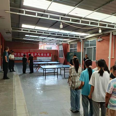 肃宁县窝北镇小学生乒乓球比赛