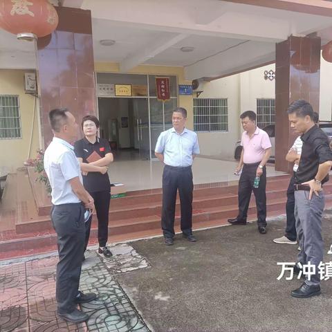 陈广军常委率队到万冲检查创国卫镇工作