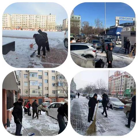 清除冰雪暖人心 支部行动展担当