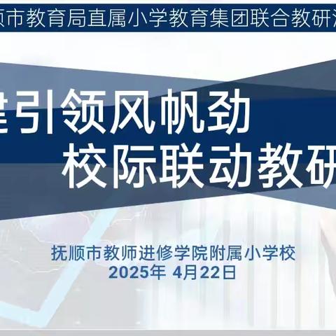 党建引领风帆劲 校际联动教研兴——抚顺市教育局直属小学教育集团联合教研活动纪实