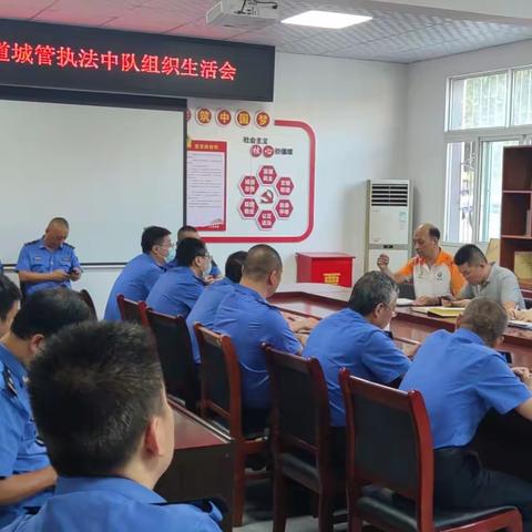 北关中队召开组织生活会