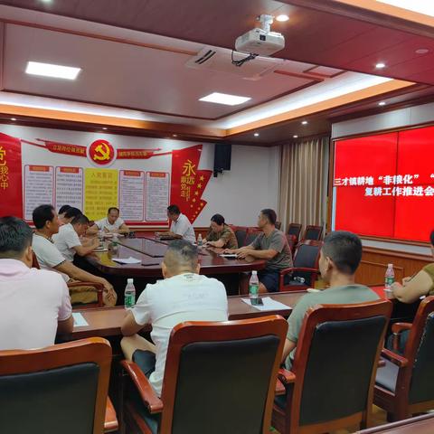 三才镇召开耕地“非粮化”“非农化”复耕工作推进会