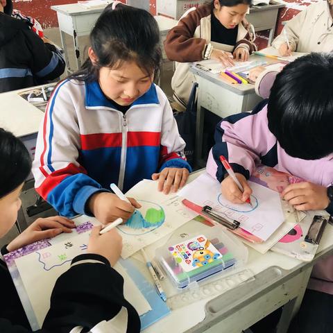 关爱学生健康成长———用笔描绘美丽地球，柴庄联办小学