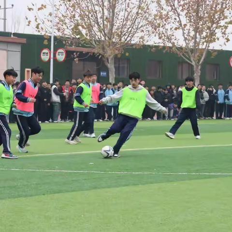 燃动寒冬，绿茵逐梦：肥乡区第四中学足球班级联赛火热开幕