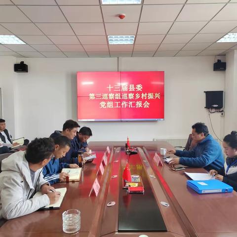 十三届石渠县委第三巡察组巡察乡村振兴局党组工作汇报会