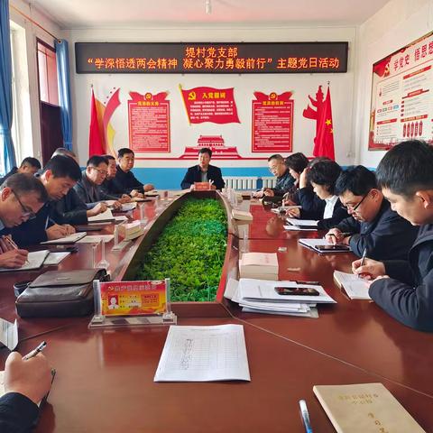 堤村中心校党支部 “学深悟透两会精神 凝心聚力勇毅前行”主题党日活动