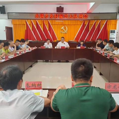 水满乡召开乡村振兴大队例会