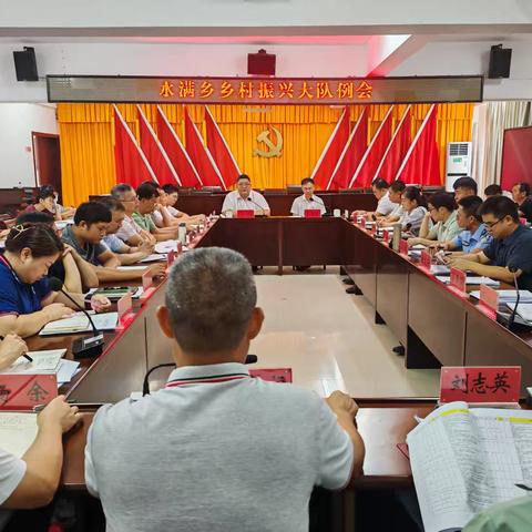 水满乡召开乡村振兴大队例会