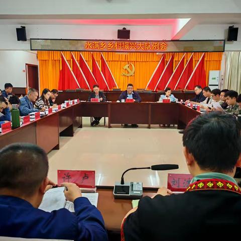 水满乡召开乡村振兴大队例会