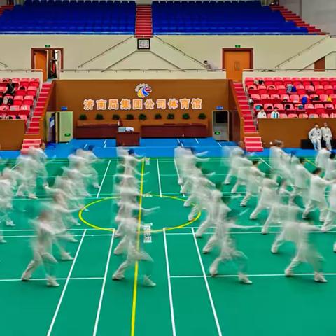 济铁老体协举办“银龄助力铁路现代化”暨2025年全国老年人太极拳健身大联动活动