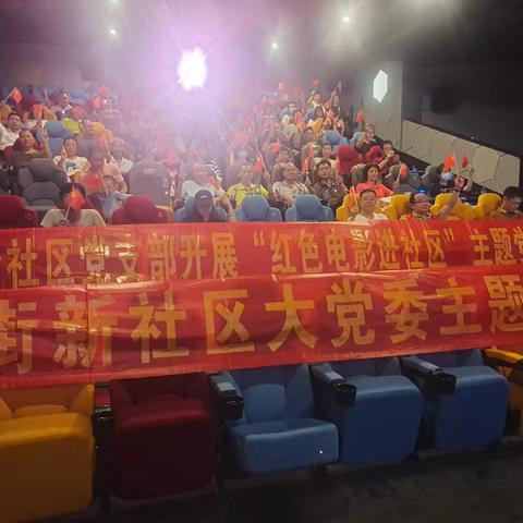 金沙街新社区大党委开展红色观影主题党日活动