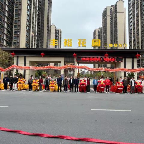 兴丰村党委联合开展春节醒狮踏春活动