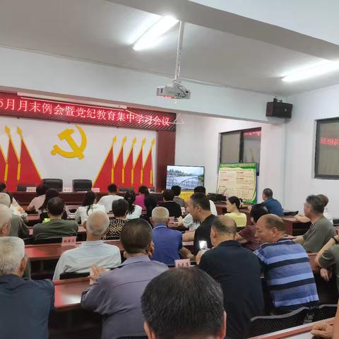 张唐马村召开5月月末例会暨党纪教育学习会议
