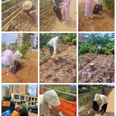 晋美社区持续开展人居环境整治和翻盆倒罐活动