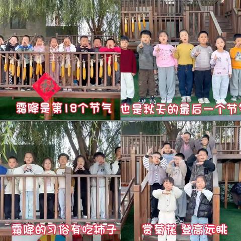 幼儿园大一班二十四节气主题活动——霜降