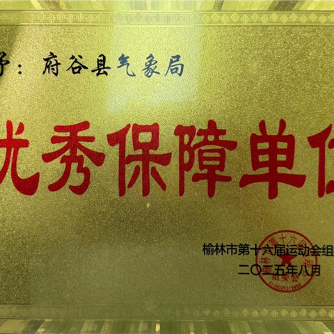府谷：获评市十六运会优秀保障单位