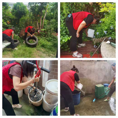 洪塘头社区开展“清积水，灭蚊虫，防疾病”爱国卫生专项活动