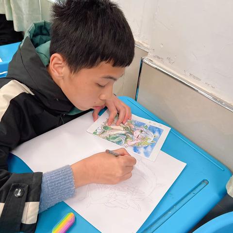 🏫自然岭小学美术社团 六 年级（2）班第 十二次课堂笔记📝