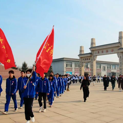 勤学奋进承遗志，安民兴邦告英魂    ——公主岭市第六中学清明祭扫活动纪实