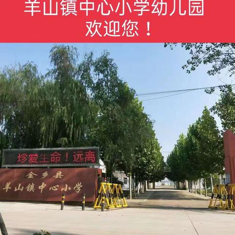 最美的相遇，是开学有你  －－金乡县羊山镇中心小学幼儿园开学温馨提示